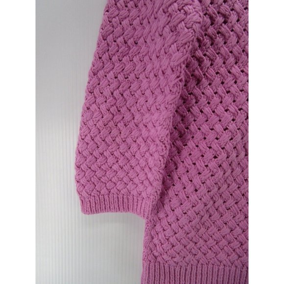 Lands End Sweater Small Pullover Woven knit Breathable Preppy - Picture 3 of 10